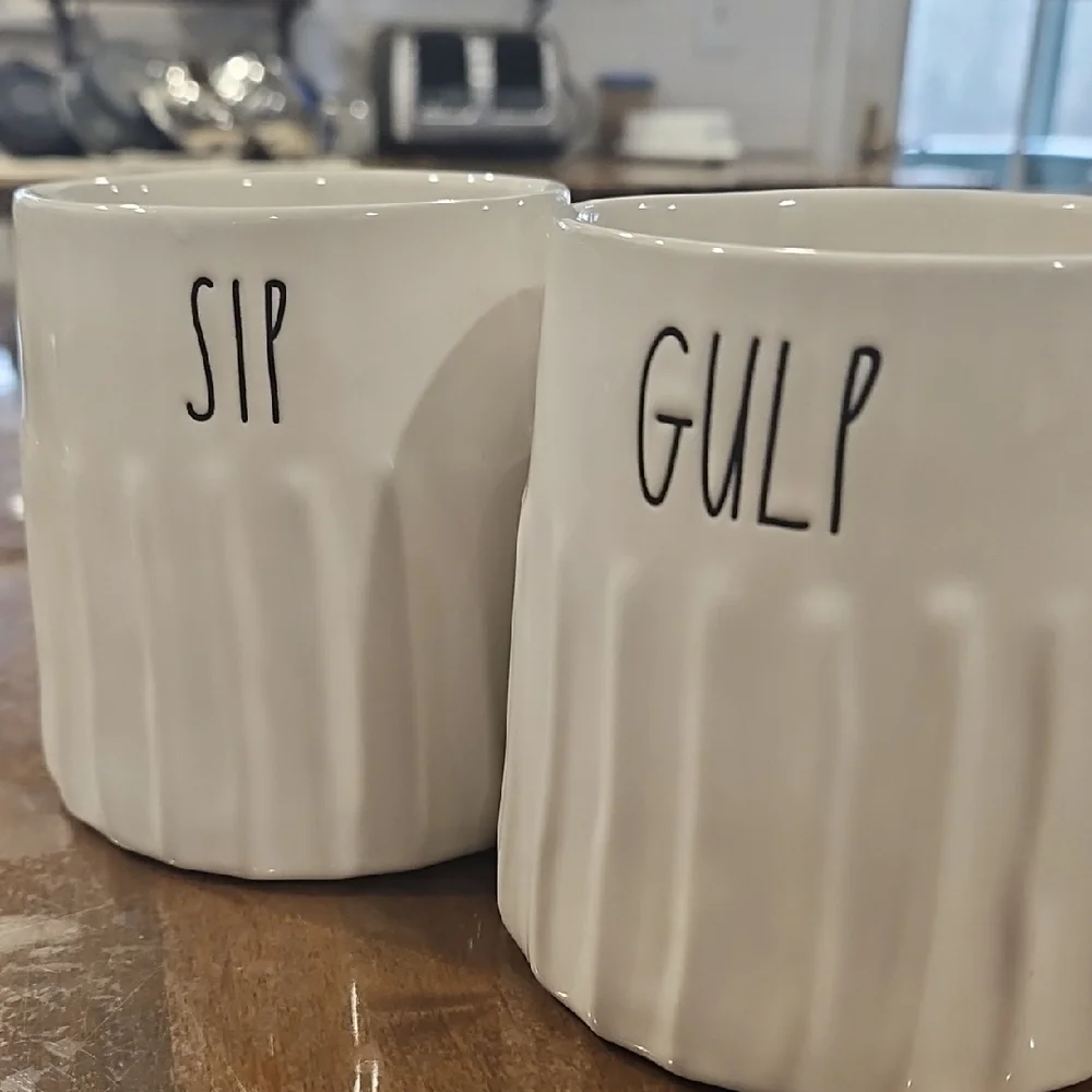 RAE DUNN Sip & Gulp Mugs - Picture 1 of 3